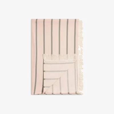 John Lewis John Lewis Cotton Stripe Throw