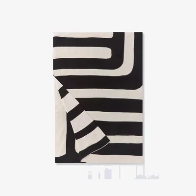 John Lewis John Lewis x John Cooper Tarn Geo Throw, Monochrome