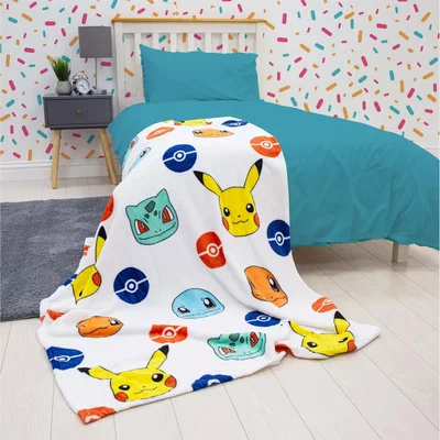 John Lewis Pokemon Badge Fleece Throw