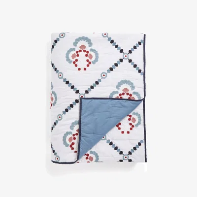 John Lewis John Lewis Trellis Embroidery Quilted Bedspread, Multi, L220 x W220cm