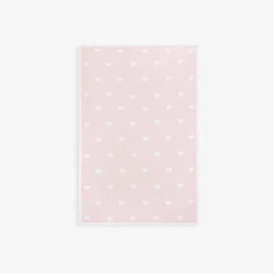 John Lewis Katie Loxton Heart Cotton Baby Blanket Gift, Pink