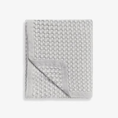 John Lewis John Lewis Soft Chunky Waffle Throw, Grey