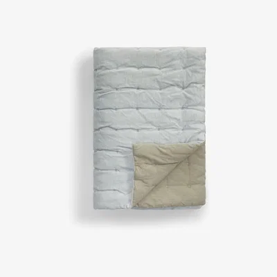 John Lewis John Lewis & Partners Reversible Velvet Quilted Bedspread, Cool Grey