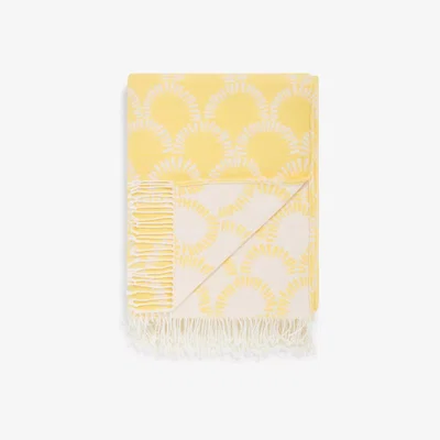 John Lewis ANYDAY John Lewis & Partners Arches Throw, Mustard