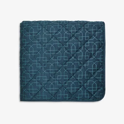 John Lewis Sanderson Tulipomania Quilted Bedspread, Ink