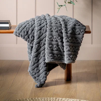 Knees Textures Twist Knit - Grey