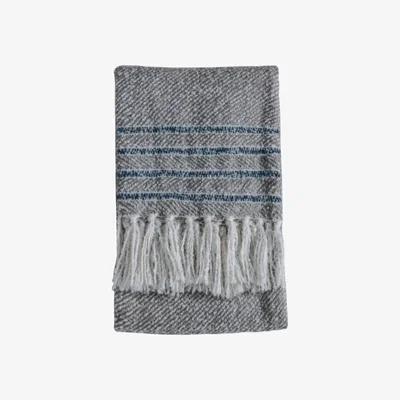Knees Border Stripe Throw - Grey