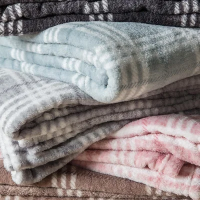 Knees Checkmate Rolled Fleece - Taupe