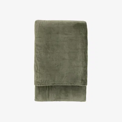 Knees Simply Green Recycled Throw - Olive