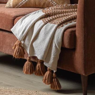 Knees Dolby Woven Throw - Rust