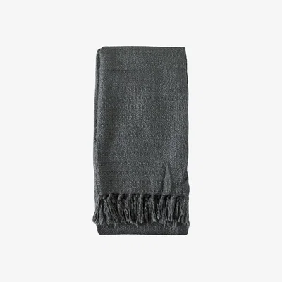 Knees Acrylic Textured Throw - Grey