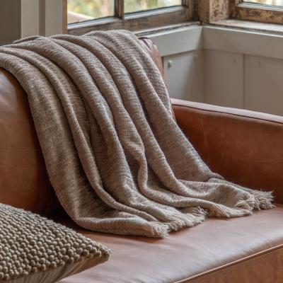 Knees Willow Chenille Throw - Natural