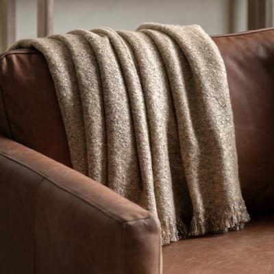 Knees Melange Acrylic Throw - Natural