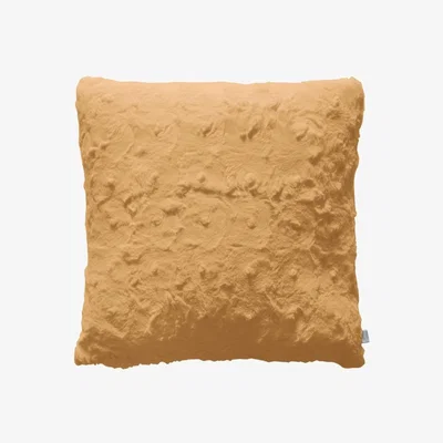 Knees Stellan Fur Cushion - Yellow