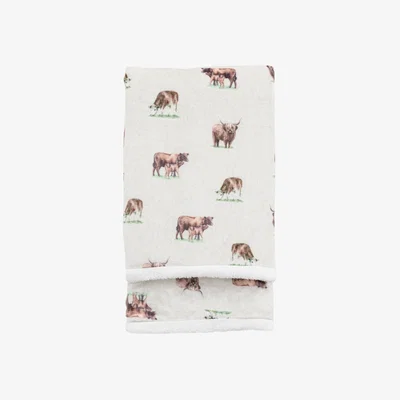 Knees Watercolour Kilburn Cow Sherpa Fleece