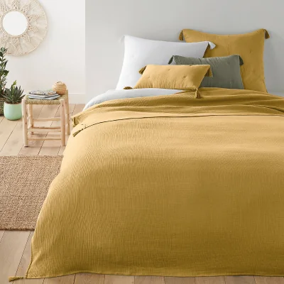 La Redoute Kumla 100% Cotton Muslin Bedspread