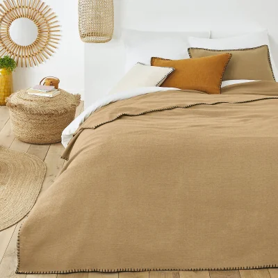 La Redoute Raoul 100% Plain Cotton Bedspread