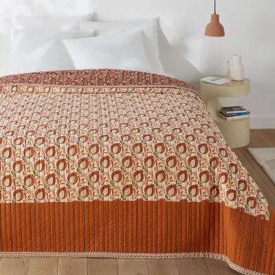 La Redoute Aldea Kantha Bedspread in Washed Cotton