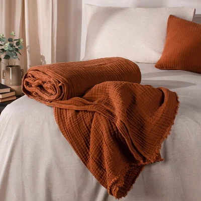 La Redoute Lark Cotton Muslin Throw