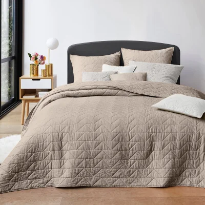 La Redoute ZIG ZAG SCENARIO Quilted Cotton Bedspread