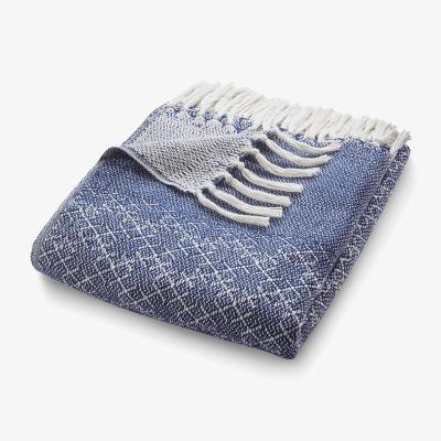 La Redoute Outdoor/Indoor argyle Woven Throw - 100% recycled