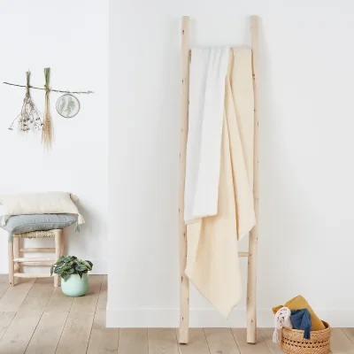 La Redoute Kumla Cotton Muslin & Fleece Throw