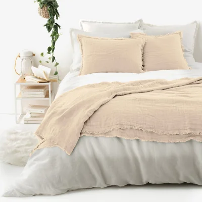 La Redoute Linange Washed Linen Bedspread