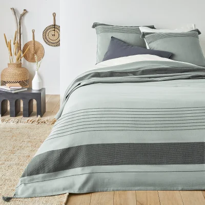La Redoute Doni Striped 100% Cotton Bedspread