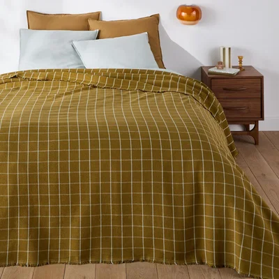 La Redoute Lina Linen/Cotton Bedspread