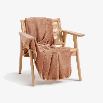 La Redoute Maxine Fleece Throw in Recycled Polyester