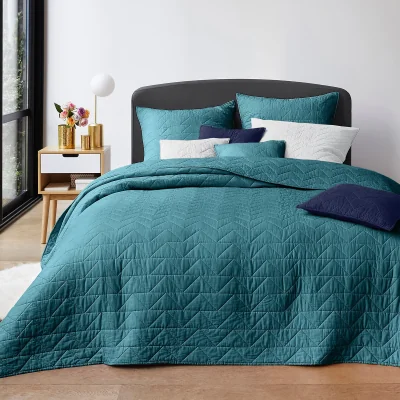 La Redoute ZIG ZAG SCENARIO Quilted Cotton Bedspread