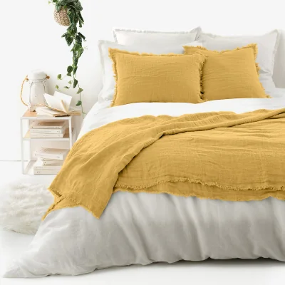La Redoute Linange Washed Linen Bedspread