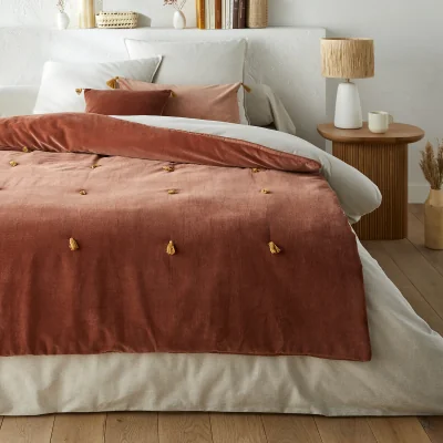 La Redoute Paula Cotton Velvet Bedspread