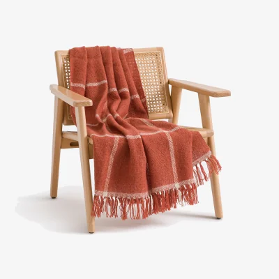 La Redoute Noreen Tartan Throw 80% Wool