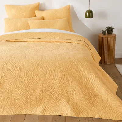 La Redoute Tropical Quilted Cotton Bedspread Throw