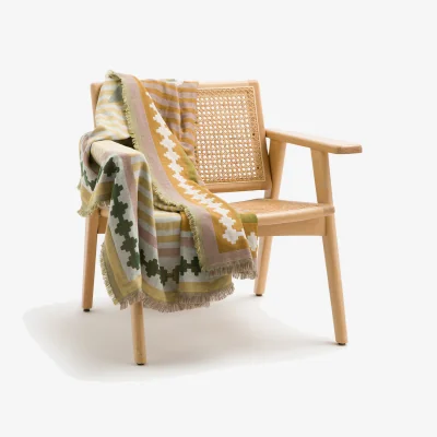La Redoute Mercado Fringed Jacquard Throw