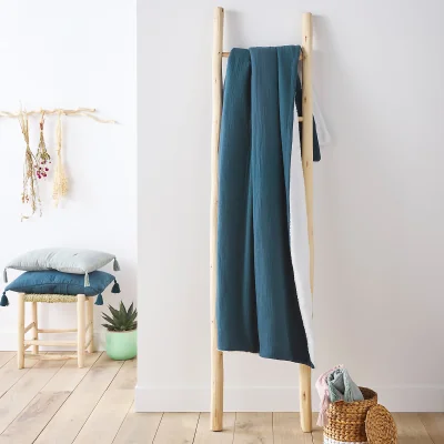 La Redoute Kumla Cotton Muslin & Fleece Throw