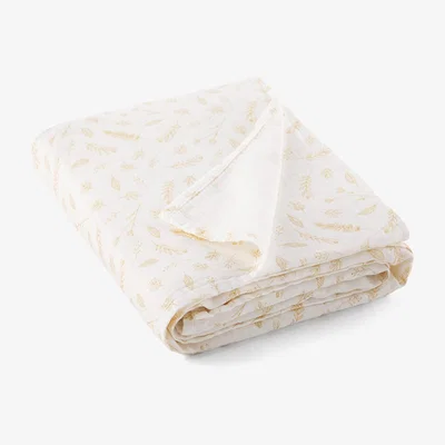 La Redoute Cuddly Printed Organic Cotton Throw