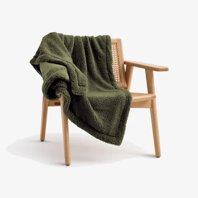 La Redoute Maxine Throw in Fleece and Sherpa