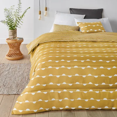 La Redoute Irun Graphic Microfibre Bedspread