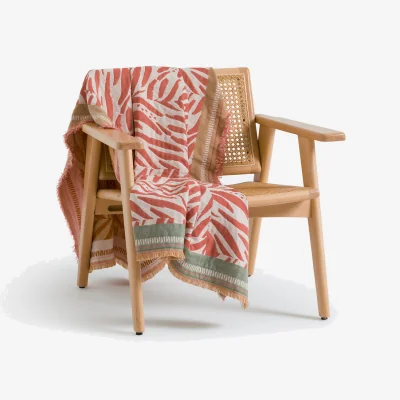 La Redoute Lean Jacquard Fringed Throw
