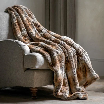 La Redoute Husky Faux Fur Throw