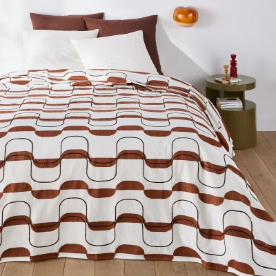 La Redoute Nati Embroidered Cotton Bedspread