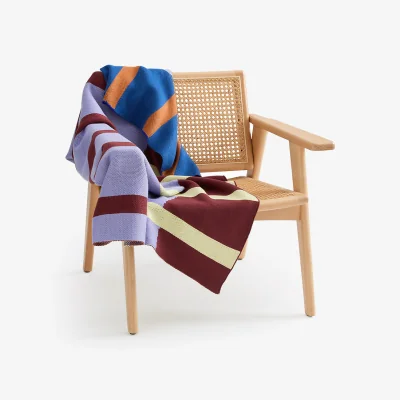 La Redoute Lotten Geometric Print Jacquard Throw