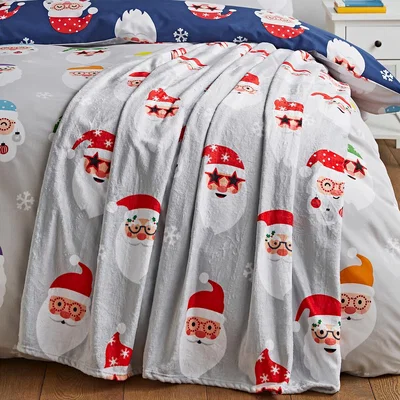 La Redoute Christmas Santa Spec-Tacular Throw