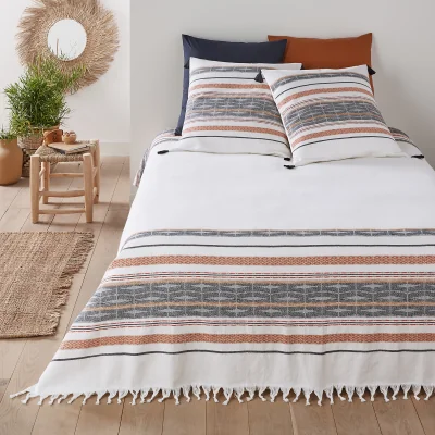 La Redoute Izama Graphic 100% Cotton Jacquard Bedspread
