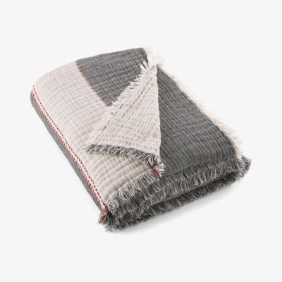 La Redoute Markita Two-Tone Muslin Throw