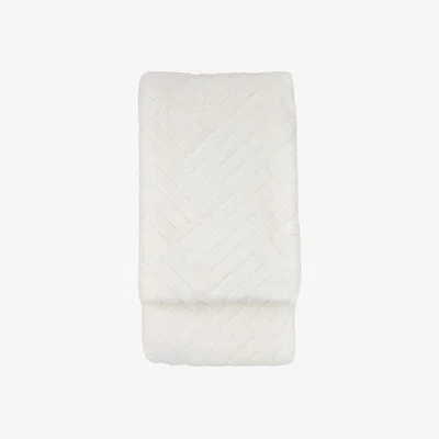 La Redoute Block Rabbit Faux Faux Fur Throw