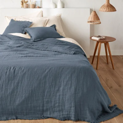 La Redoute Linange Washed Linen Bedspread