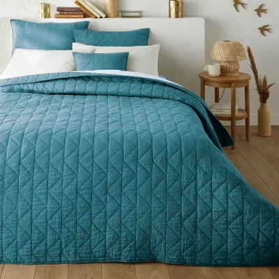 La Redoute ZIG ZAG SCENARIO Quilted Cotton Bedspread